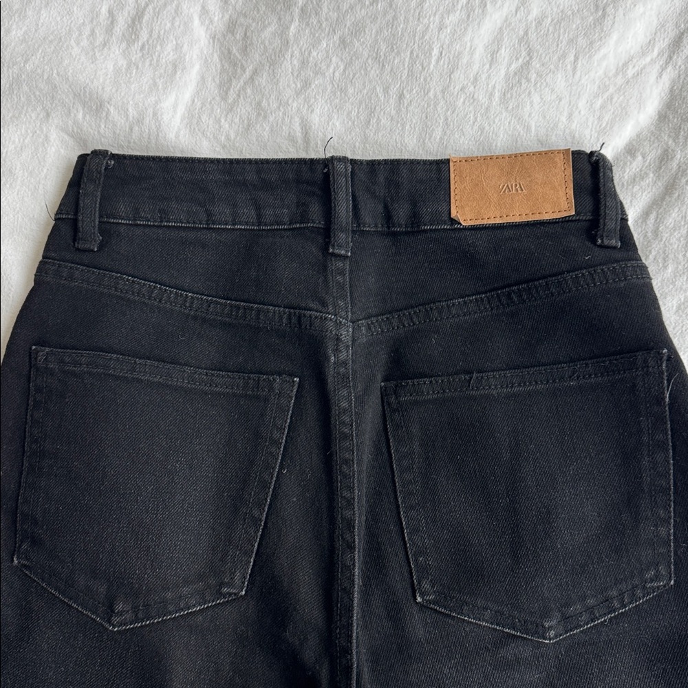 Zara Black Women's Skinny Jeans with Ankle Slit - Picture 5 of 5